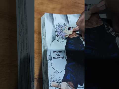 COLOURING MY JJK MANGA PT 2 #shorts#gojo
