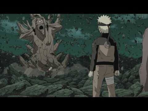 Obito Summoned Gedo Statue Against Naruto, Kakashi and Guy