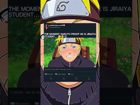THE MOMENT NARUTO PROOF HE IS JIRAIYASTUDENT….😮‍💨🤣🌚||#short#naruto #and